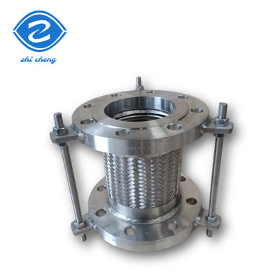 น้ํา 304 316 สแตนเลส โลหะยืดหยุ่น สายเชื่อมเชือกโลหะยืดหยุ่น Flanged Bellows ปั๊มสายดูด