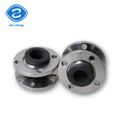 การเชื่อมต่อ Flange กันน้ํามัน Seismic Compensator Ss304 Single Sphere Rubber Expansion Joint การเชื่อมต่อยางยางยาง