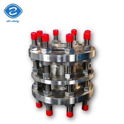 การติดต่อท่อ Double Flange การเชื่อมโยงแบบยืดหยุ่น สายต่อการแยกออกจากสแตนเลสคาร์บอน 304 316 สายต่อการแยกออกจากสแตนเลสไรนเลส Double Flange