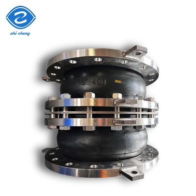 ท่อเชื่อมเชื่อมต่อแบบยืดหยุ่น Ss304 หรือเหล็กคาร์บอน ANSI 150LBS Flange Bellows ผสมขยายยางที่กําหนดเอง
