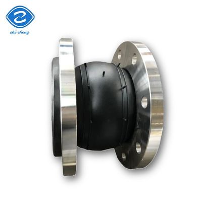ยางขยาย Bellows compensator DN450 DN100 โคเนคเตอร์ลูกกลม Epdm Single Flange ลูกกลม Bellow ยางขยายยืดหยุ่น