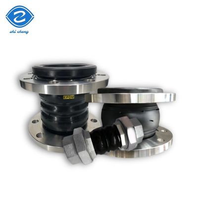 ANSI สแตนเลสคาร์บอนกลมเดี่ยว Flanged ยางยืดหยุ่น Compensator การขยายสาน Epdm Nbr เครื่องเชื่อมยืดหยุ่น Bellow Compensator การขยายสาน