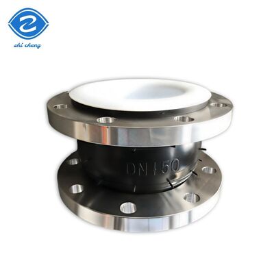 พัฒนาขึ้นเพื่อการบำรุงรักษาต่ำและการดูดซับการเคลื่อนไหวในวาล์วปั๊ม Pipin เข้าและออก ข้อต่อยืดหยุ่น PTFE บุด้วยสแตนเลส 304