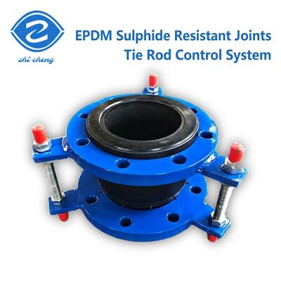 EPDM ยืดหยุ่นจํากัด Tie ยางขยายต่อกับ PN10 Flange ทนต่อซัลไฟด์