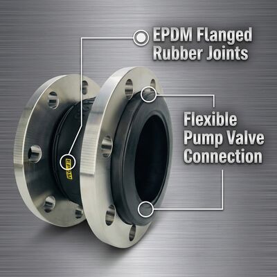 Ss304 ประเภท Flange EPDM การขยายยางยืดหยุ่น